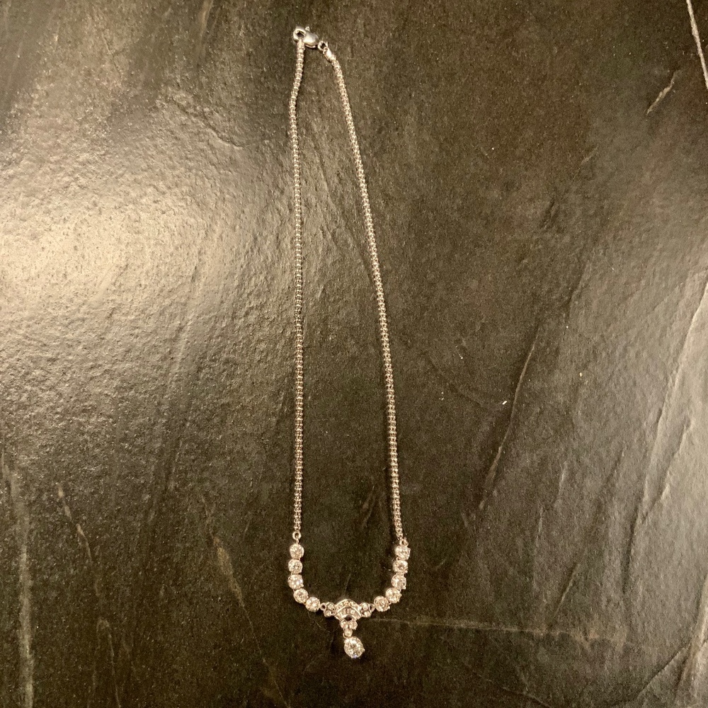 Diamond Necklace and bracelet combo (white gold)